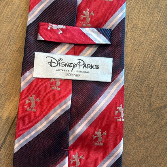 Disney parks tie red and blue Mickey Mouse stripe - Picture 5 of 6